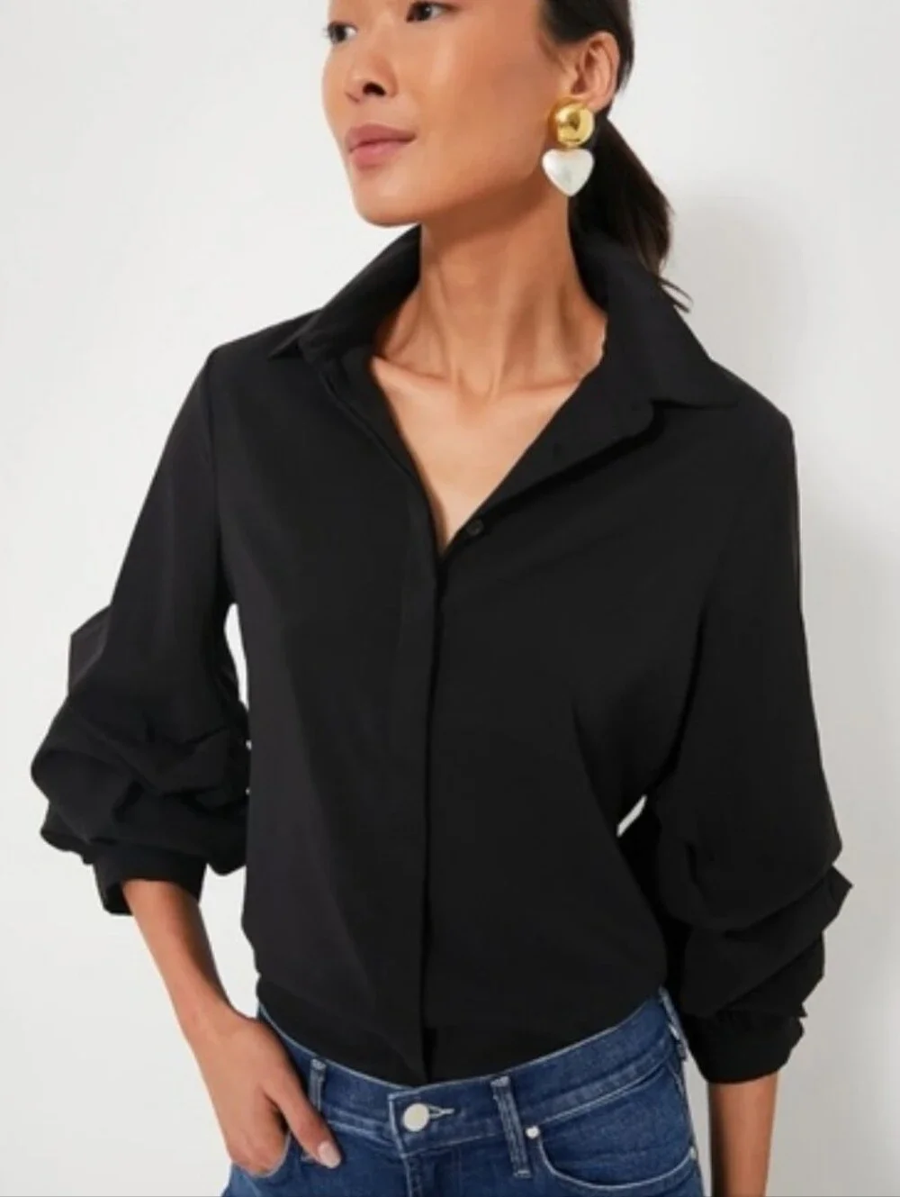 Tuckernuck Pomander Place Alessia Top Black SzM